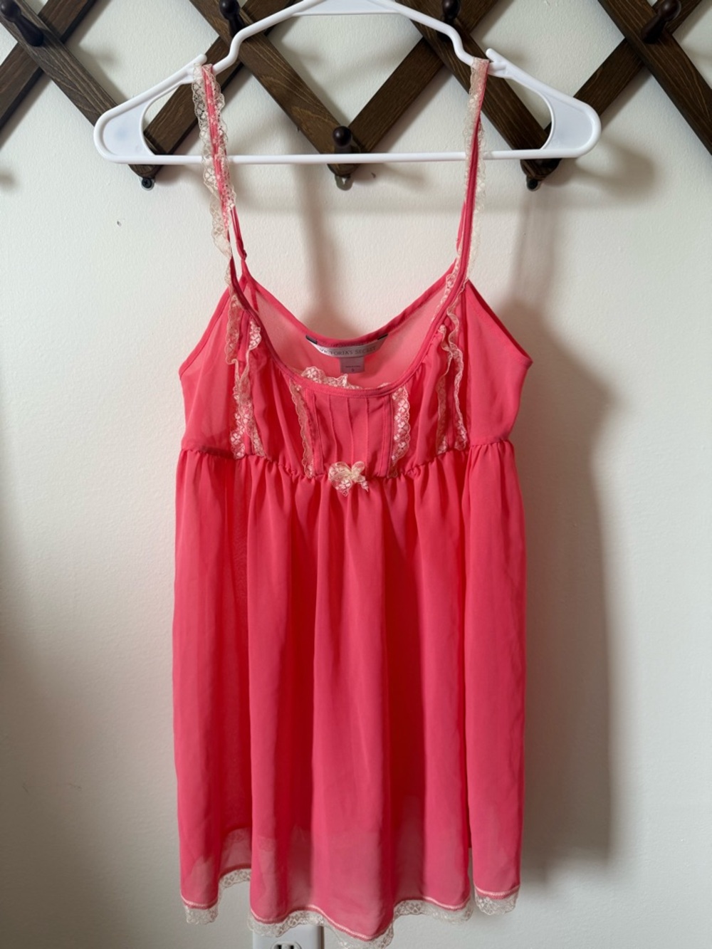 Victoria’s Secret Lace-Trim Spaghetti Strap Tunic